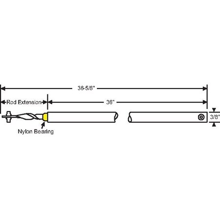 Strybuc 36in Yellow Spiral Balance 76-SMS36Y